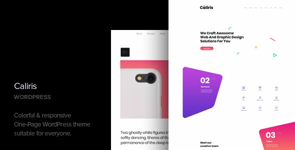 Caliris – Responsive One Page WordPress Theme – 21099672