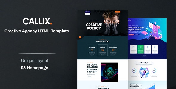 Callix - Creative Agency HTML Template - 26619301