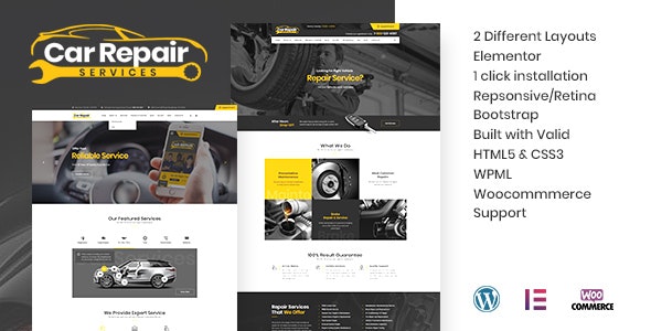 Car Repair Services & Auto Mechanic WordPress Theme + RTL – 19823557