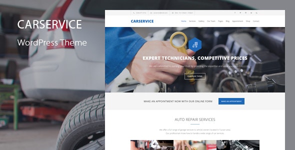 Car Service - Mechanic Auto Shop WordPress Theme - 12777824
