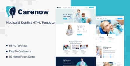Carenow – Medical & Dentist HTML Tempate - 33456447