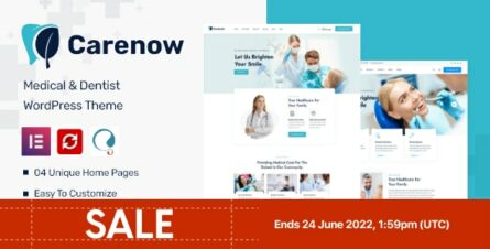 Carenow – Medical & Dentist WordPress Theme - 35910552