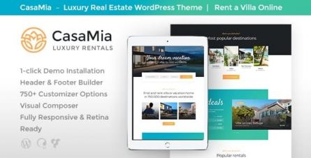 CasaMia - Property Rental Real Estate WordPress Theme - 20992167