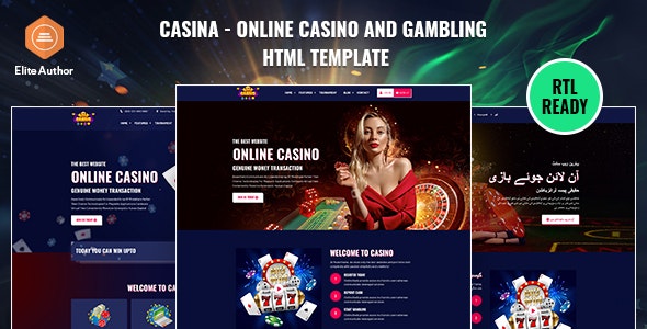Casina – Online Casino And Gambling HTML Template – 35557298