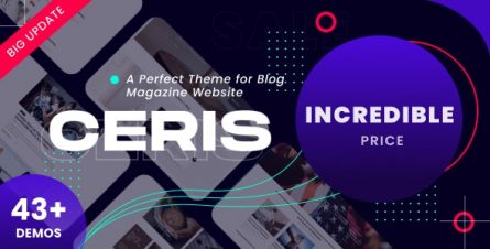 Ceris - Magazine & Blog WordPress Theme - 26452254
