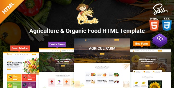 Chashi – Agriculture & Organic Food HTML Template – 25936492