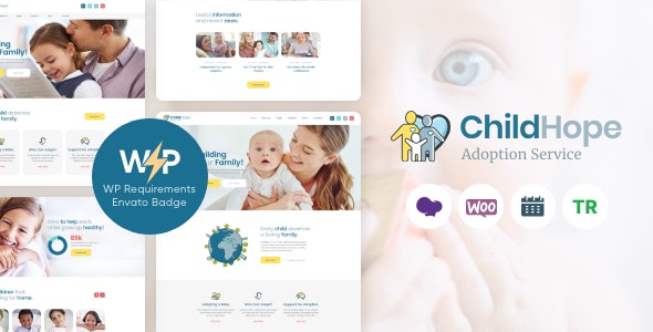 ChildHope | Child Adoption Service & Charity Nonprofit WordPress Theme – 19924237