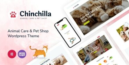 Chinchilla - Animal Care & Pet Shop WordPress Theme - 35011981
