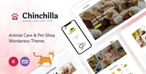 Chinchilla – Animal Care & Pet Shop WordPress Theme – 35011981