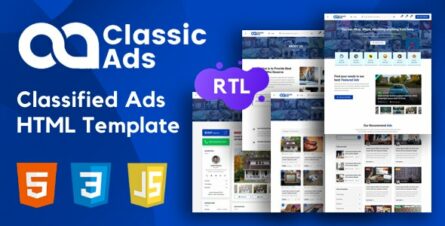 Classicads - Classified Ads HTML Template - 30204214