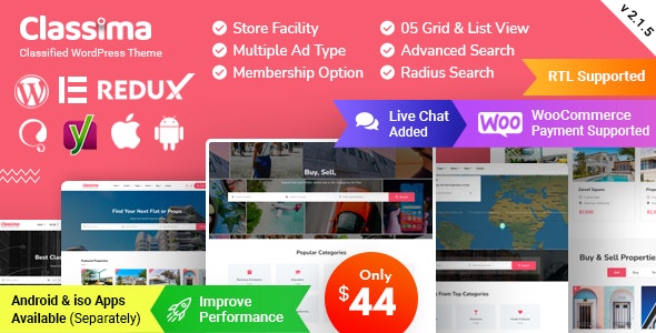 Classima – Classified Ads WordPress Theme – 24494997