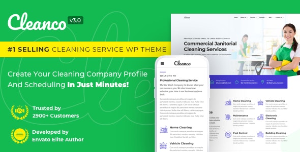 Cleanco 3.0 - Cleaning Service Company WordPress Theme - 9460728
