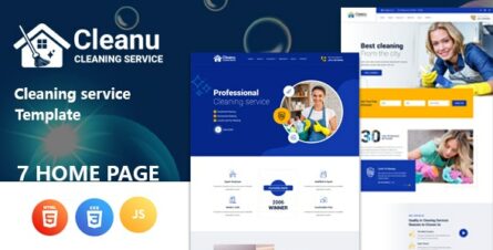 Cleanu - Cleaning Services Template - 36372817