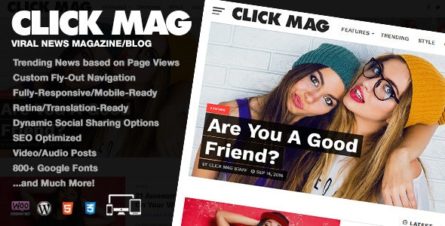 Click Mag - Viral WordPress News Magazine Blog Theme - 18081003
