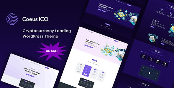 Coeus – Cryptocurrency Landing Page WordPress Theme – 22230380