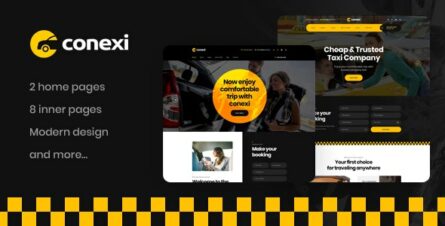 Conexi - Taxi Booking Service WordPress Theme + RTL - 27362911