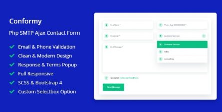 Conformy - PHP Ajax Modern Contact Form - 25708578
