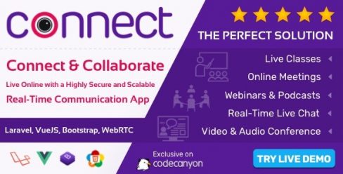 Connect – Live Chat, Live Class, Meeting, Webinar, Video & Audio Conference – 27525559