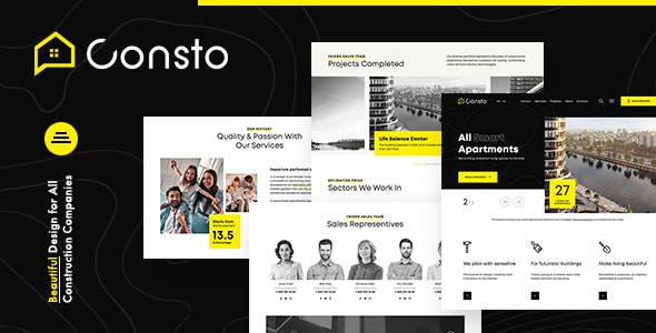 Consto | Industrial Construction Company HTML Template – 27412976