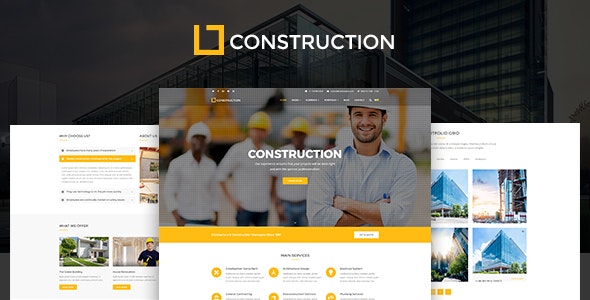 Construction - Business & Building Company WordPress Theme - 20273654