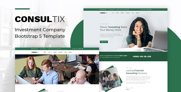Consultix – Investment Company Bootstrap 5 Template – 30075368