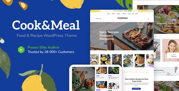 Cook&Meal – Food Blog & Recipe WordPress Theme – 33176634