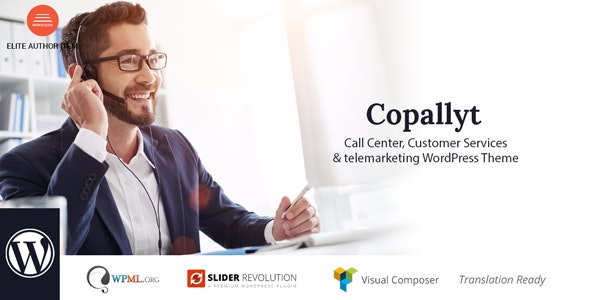 Copallyt Call Center & Telemarketing WordPress Theme - 21062630