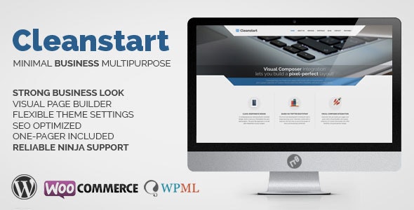Corporate Business WordPress Theme - Cleanstart - 8981419