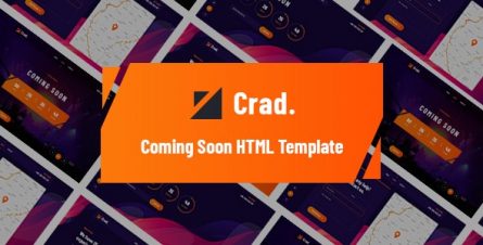 Crad - Creative Coming Soon HTML5 Template - 26867957