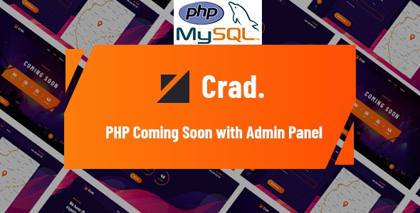 Crad – PHP Coming Soon with Admin Panel – 28523056
