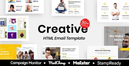 Creative - Multipurpose Responsive Email Template 30+ Modules Mailchimp - 28846595