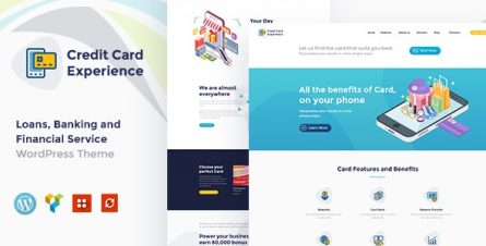 Credit Card Experience - Loan Company and Online Banking WordPress Theme - 20521819