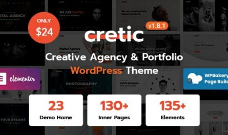 Cretic - Creative Agency WordPress Theme - 25572970