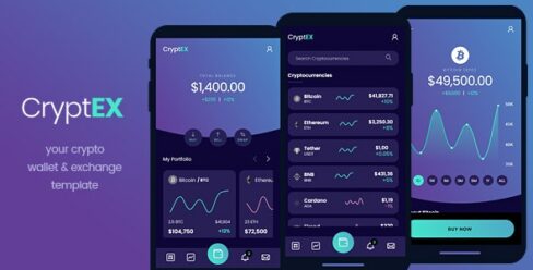 Cryptex – Mobile HTML Template – 36413894
