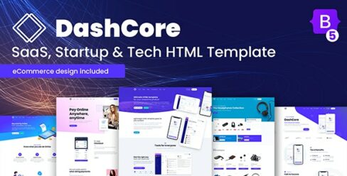DashCore – SaaS & Software Bootstrap 5 HTML Template – 22397137