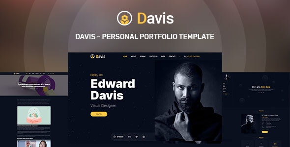 Davis - Personal portfolio template - 29466021