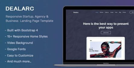 Dealarc - Responsive Startup, Agency & Business Landing Page Template - 21846784