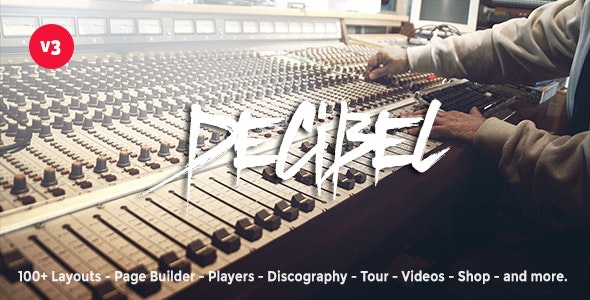 Decibel – Professional Music WordPress Theme – 10662261