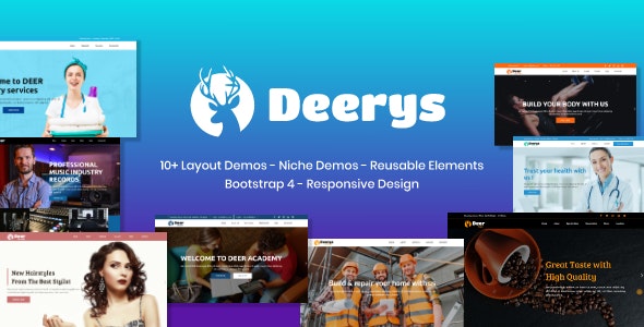 Deerys - Responsive Multi-Purpose HTML Template - 24125939