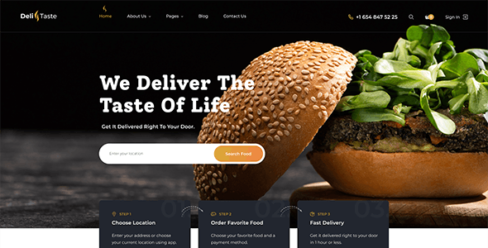 DeliTaste – Food Delivery Restaurant Directory HTML Template – 28196335