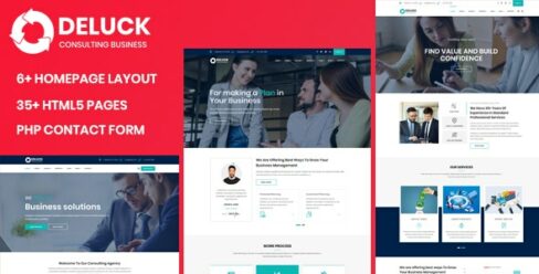 Deluck – Multipurpose Business Agency & Corporate Template – 24100365