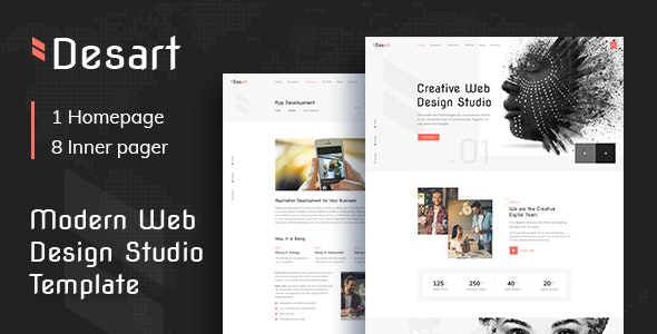 Desart – Creative Web Design Studio HTML Template – 27551195