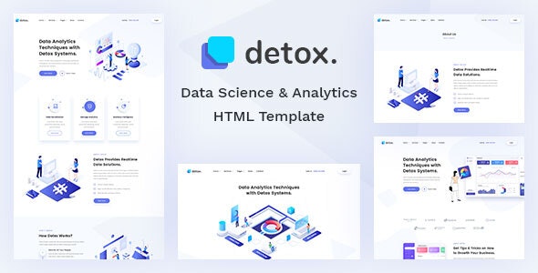Detox – Data Science & Analytics HTML Template – 25542839