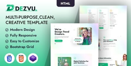 DezVu – Bring Your Vision to Life HTML Template - 36448040