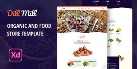 Dillmill - Organic and Food Store XD Template - 29603901