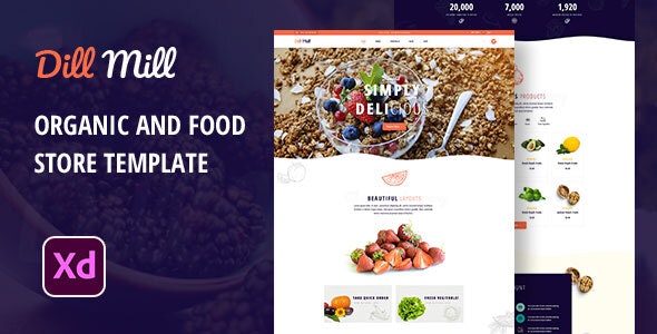 Dillmill – Organic and Food Store XD Template – 29603901