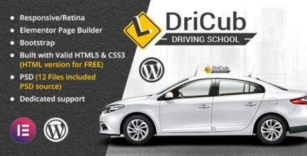 DriCub - Driving School WordPress Theme - 20920140