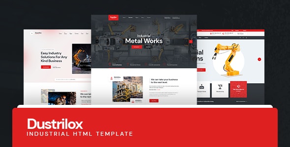 Dustrilox – Factory & Industry HTML5 Template – 36683450