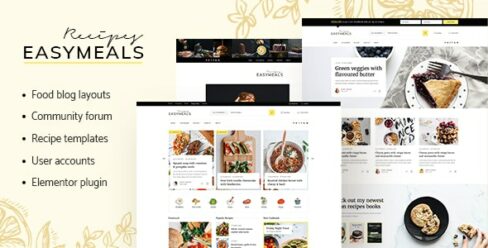 EasyMeals – Food Blog WordPress Theme – 27552169