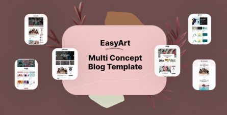Easyart - Multiconcept Blog HTML Template - 29916835